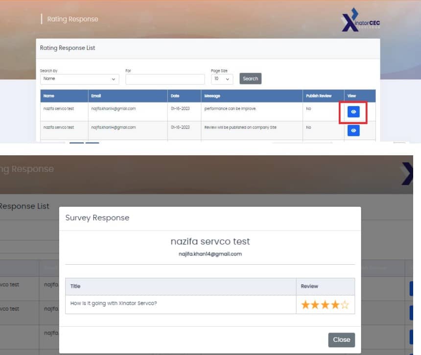 xinator customer rating guide step 14 STEP BY STEP GUIDE